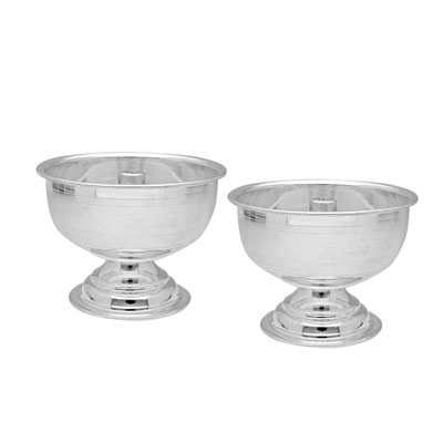 "Samay Silver Diyas - JPSEP-22-117 - Click here to View more details about this Product